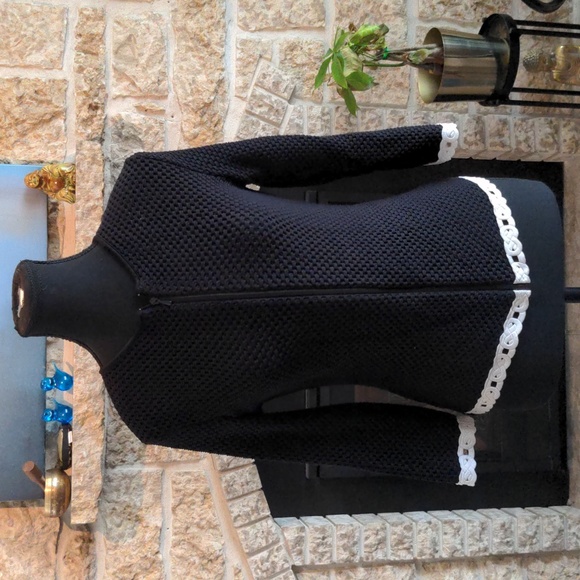 Rayure Made in France Zip Cardi - Picture 1 of 8